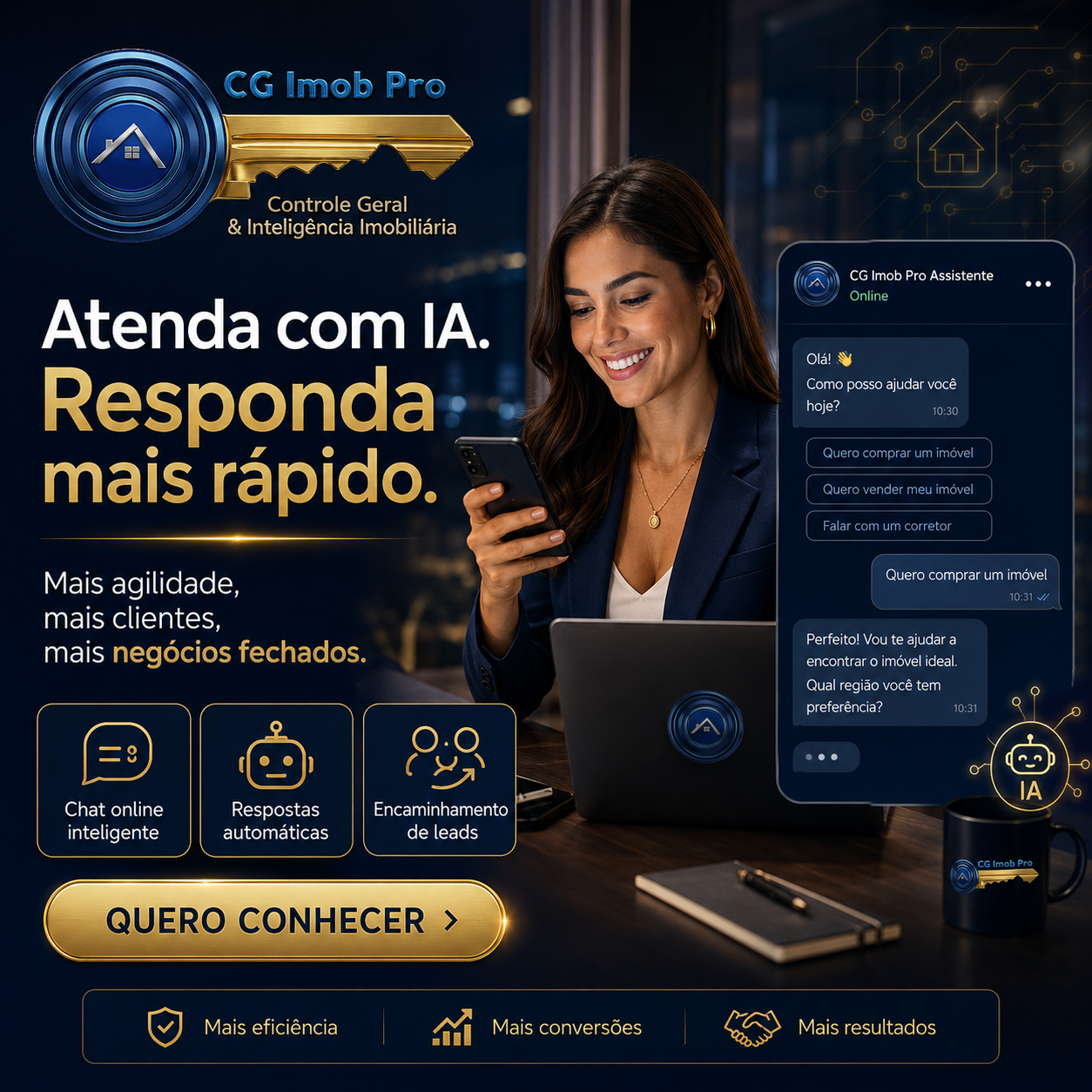 Atenda mesmo quando você não está disponível