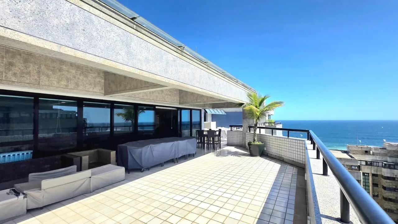 Cobertura com 4 quartos para alugar na Barra da Tijuca, 550m2, Frontal Mar - imagem 2