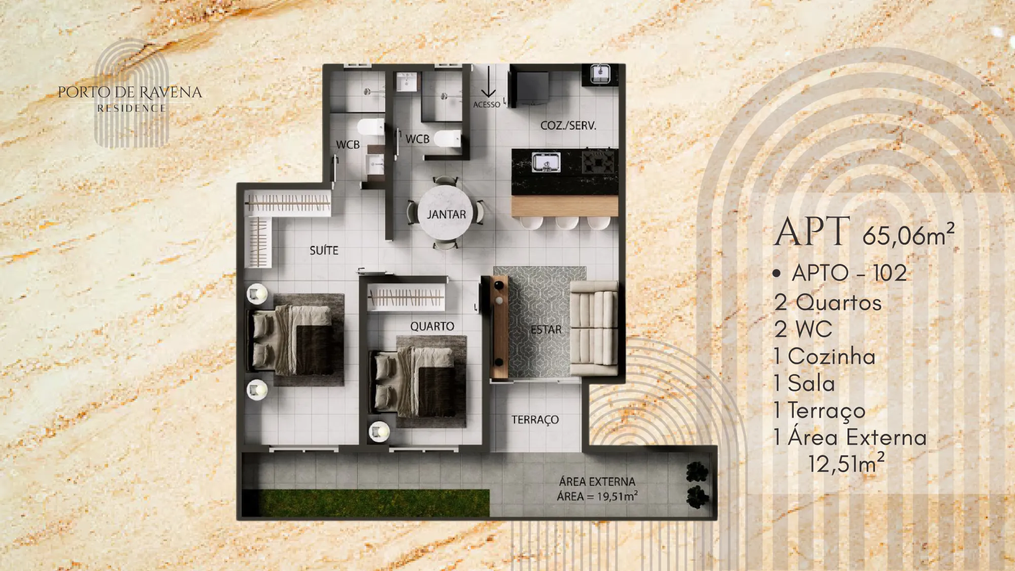 APARTAMENTO PORTO DE RAVENA RESIDENCE – BANCÁRIOS| JOÃO PESSOA-PB - imagem 4