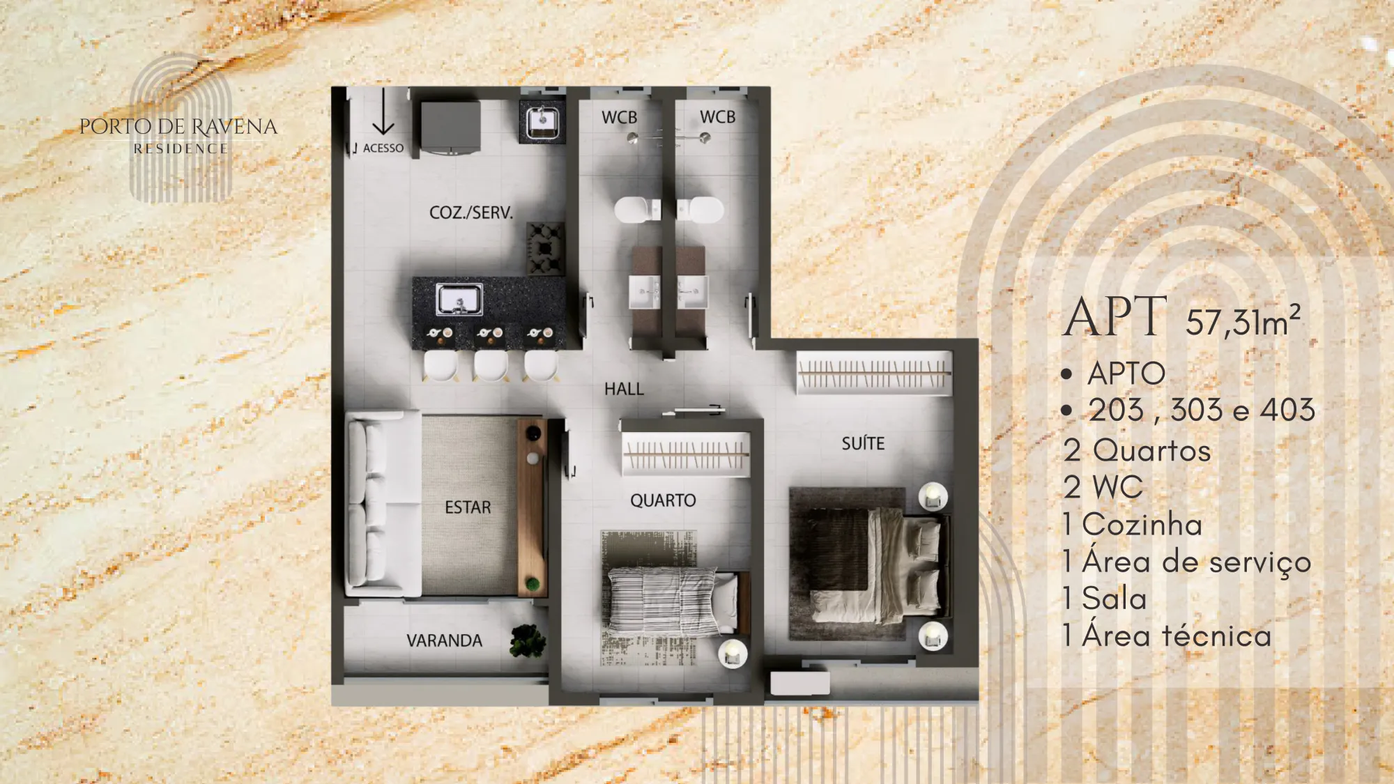 APARTAMENTO PORTO DE RAVENA RESIDENCE – BANCÁRIOS| JOÃO PESSOA-PB - imagem 5