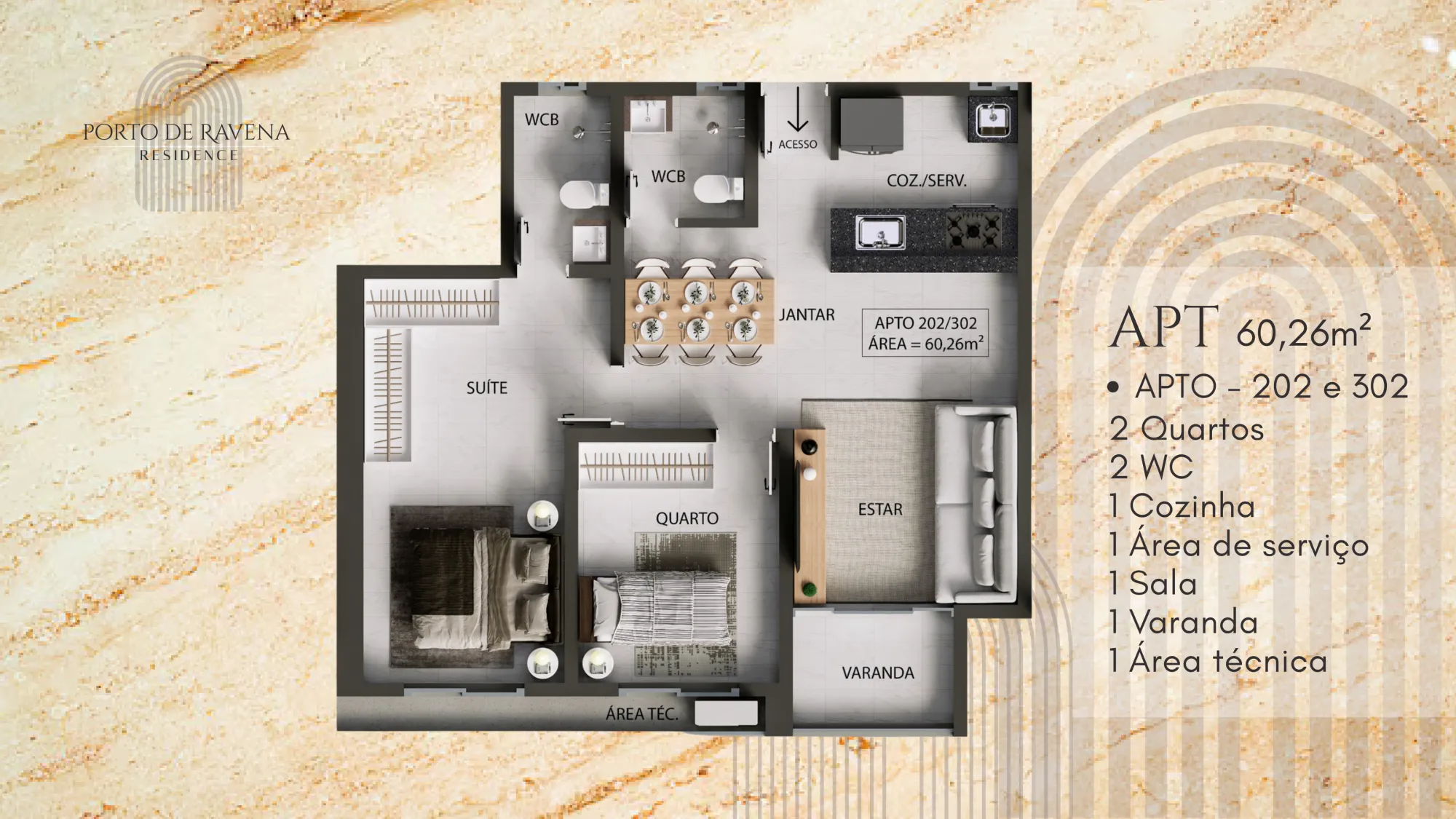 APARTAMENTO PORTO DE RAVENA RESIDENCE – BANCÁRIOS| JOÃO PESSOA-PB - imagem 6