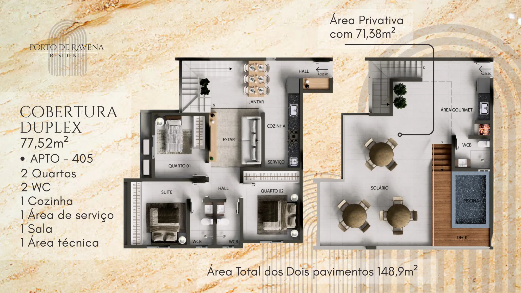 APARTAMENTO PORTO DE RAVENA RESIDENCE – BANCÁRIOS| JOÃO PESSOA-PB - imagem 12
