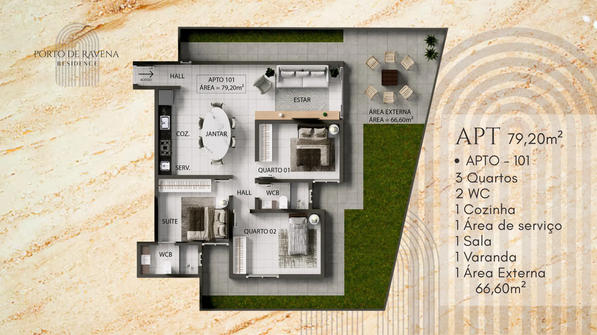 APARTAMENTO PORTO DE RAVENA RESIDENCE – BANCÁRIOS| JOÃO PESSOA-PB - imagem 19