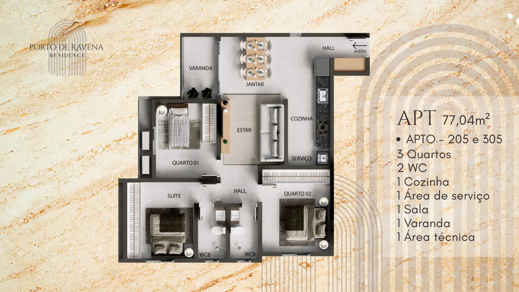 APARTAMENTO PORTO DE RAVENA RESIDENCE – BANCÁRIOS| JOÃO PESSOA-PB - imagem 20