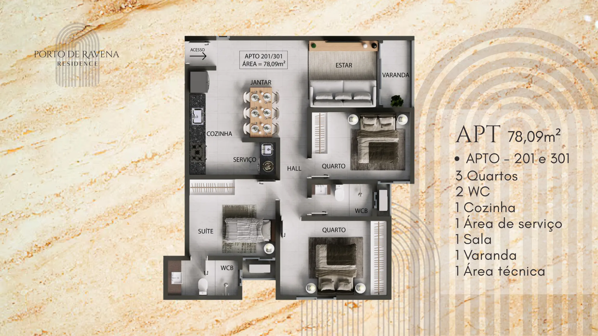 APARTAMENTO PORTO DE RAVENA RESIDENCE – BANCÁRIOS| JOÃO PESSOA-PB - imagem 21