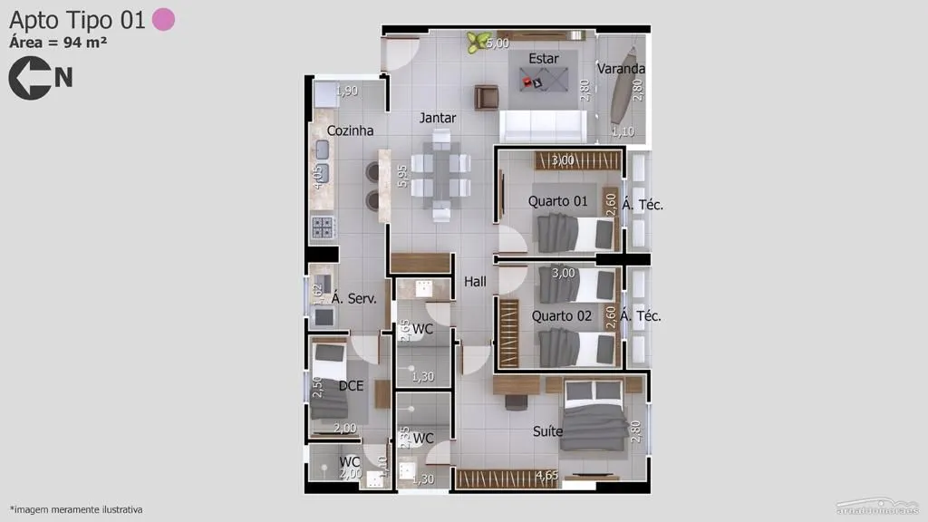 APARTAMENTOS RESIDENCIAL JÚLIO FAUSTINO MONTEIRO BANCÁRIOS – JOÃO PESSOA/PB - imagem 7