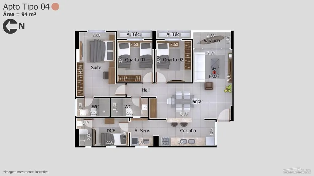 APARTAMENTOS RESIDENCIAL JÚLIO FAUSTINO MONTEIRO BANCÁRIOS – JOÃO PESSOA/PB - imagem 11